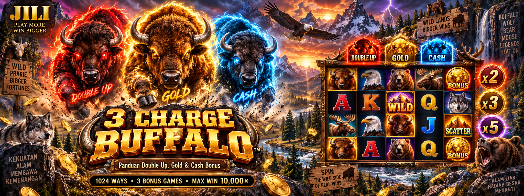 3 Charge Buffalo